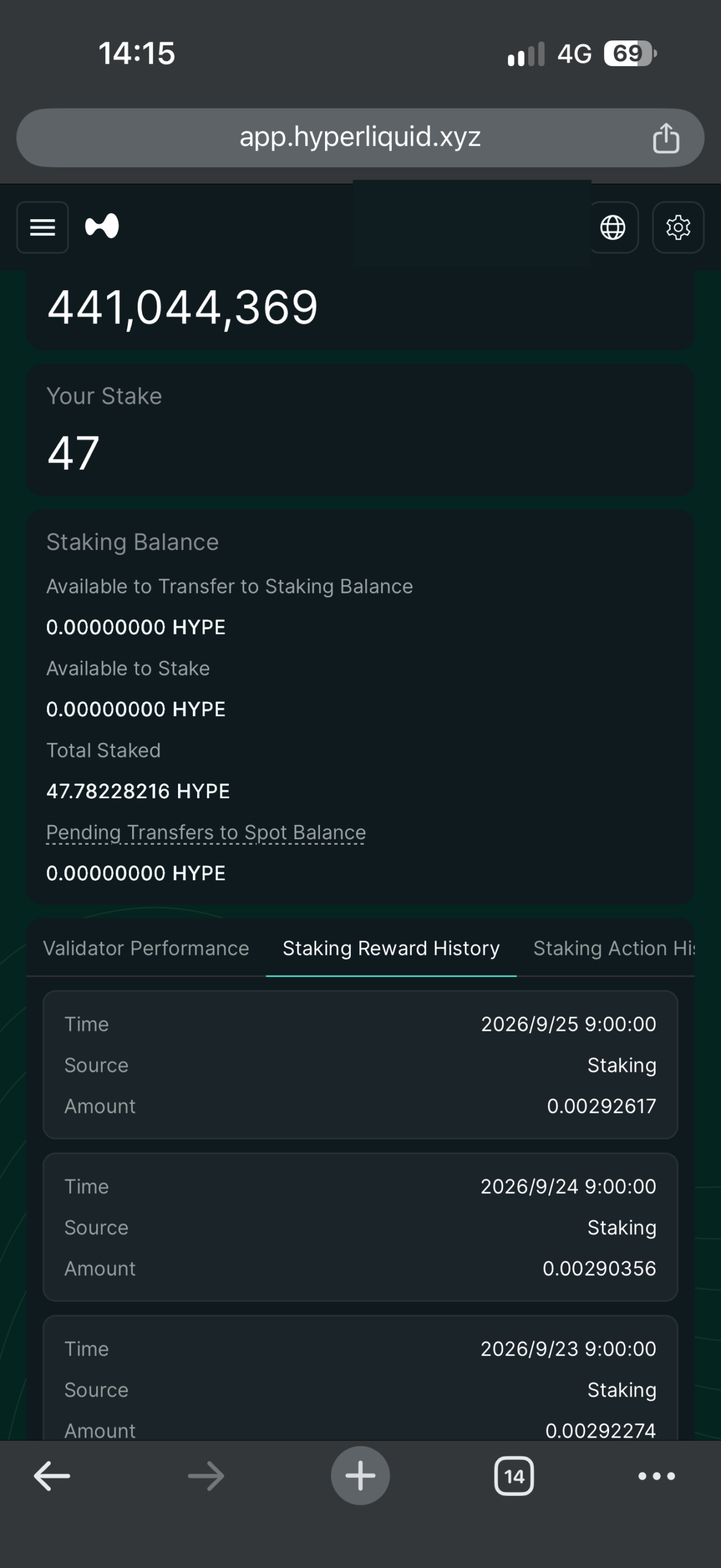 Day38 Hyperliquid Staking 資産記録