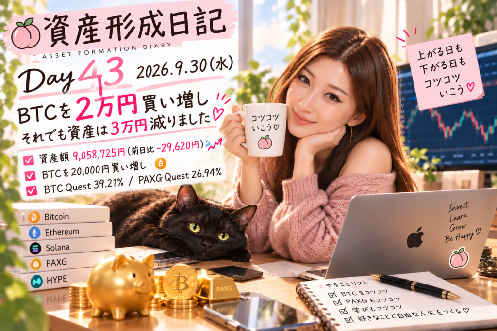 Day43 資産形成日記 アイキャッチ