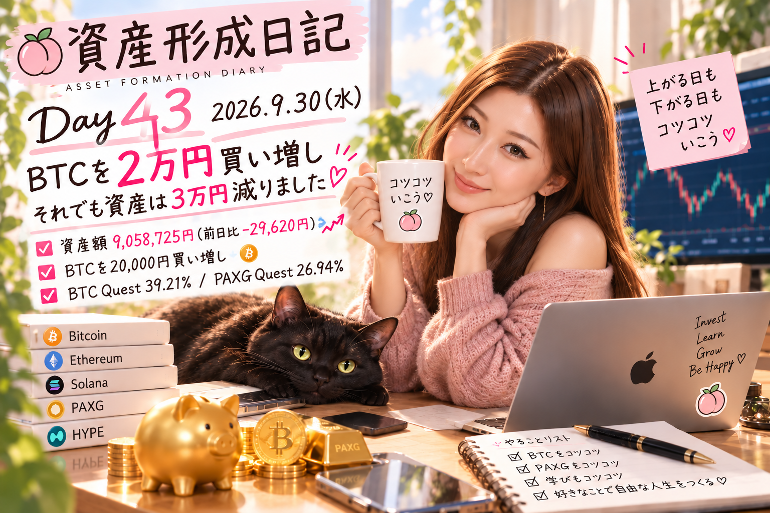 Day43 資産形成日記 アイキャッチ