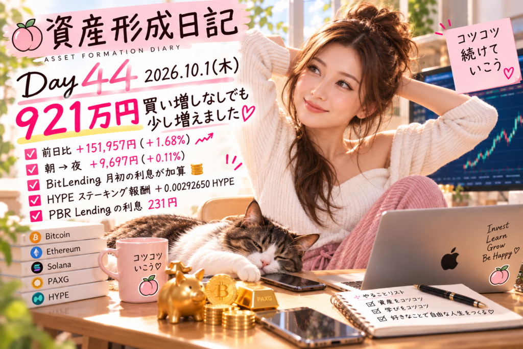 資産形成日記 Day44 アイキャッチ